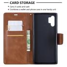 Retro Lambskin Texture Pure Color Horizontal Flip PU Leather Case with Holder & Card Slots & Wallet & Lanyard for Galaxy Note10+(Brown) - 5