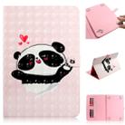 3D Colored Drawing Universal Horizontal Flip Leather Case, with Holder & Card Slot & Wallet for 7 inch Tablet PC(Black White Cat) - 1