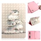 3D Colored Drawing Universal Horizontal Flip Leather Case, with Holder & Card Slot & Wallet for 8 inch Tablet PC(Squirrels) - 1