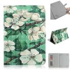 3D Colored Drawing Universal Horizontal Flip Leather Case, with Holder & Card Slot & Wallet for 10 inch Tablet PC(Watercolor Flower) - 1