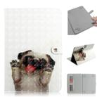 3D Colored Drawing Universal Horizontal Flip Leather Case, with Holder & Card Slot & Wallet for 10 inch Tablet PC(Pug) - 1