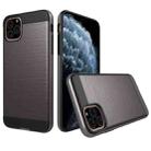 Brushed Texture Shockproof Rugged Armor Protective Case for iPhone 11 Pro(Grey) - 1