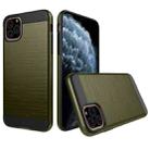 Brushed Texture Shockproof Rugged Armor Protective Case for iPhone 11 Pro(Army Green) - 1