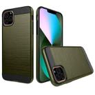 Brushed Texture Shockproof Rugged Armor Protective Case for iPhone 11 Pro Max(Army Green) - 1