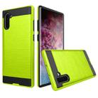 Brushed Texture Shockproof Rugged Armor Protective Case for Galaxy Note 10(Green) - 1