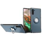 Magnetic 360 Degrees Rotation Ring Armor Phone Protective Case for Galaxy Note 10(Navy) - 1