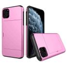 For iPhone 11 Pro Shockproof Rugged Armor Protective Case with Card Slot (Pink) - 1