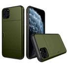 For iPhone 11 Pro Shockproof Rugged Armor Protective Case with Card Slot (Army Green) - 1