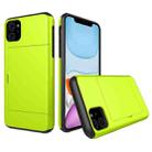 For iPhone 11 Shockproof Rugged Armor Protective Case with Card Slot (Green) - 1