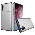 Shockproof Rugged Armor Protective Case with Card Slot for Galaxy Note 10 Pro / Note 10+(Silver) - 1