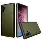 Shockproof Rugged Armor Protective Case with Card Slot for Galaxy Note 10 Pro(Army Green) - 1