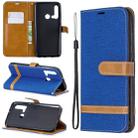 Color Matching Denim Texture Horizontal Flip Leather Case with Holder & Card Slots & Wallet & Lanyard for Huawei P20 lite (2019) / nova 5i(Royal Blue) - 1