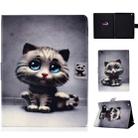 Colored Drawing Universal Voltage Craft Cloth TPU Protective Case, with Holder & Sleep / Wake-up Function & Card Slots & Anti-slip Strip for iPad 2 / 3 / 4(Cat) - 1