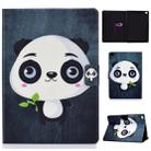 Colored Drawing Universal Voltage Craft Cloth TPU Protective Case, with Holder & Sleep / Wake-up Function & Card Slots & Anti-slip Strip for iPad 9.7 (2018) / 9.7 (2017) / air / air2(Panda) - 1