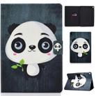 Colored Drawing Universal Voltage Craft Cloth TPU Protective Case, with Holder & Sleep / Wake-up Function & Card Slots & Anti-slip Strip for iPad Pro 10.5 Inch / iPad Air (2019)(Panda) - 1