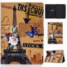 Colored Drawing Universal Voltage Craft Cloth TPU Protective Case, with Holder & Sleep / Wake-up Function & Card Slots & Anti-slip Strip for iPad Pro 10.5 Inch / iPad Air (2019)(Eiffel Tower) - 1
