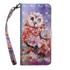 3D Painting Pattern Coloured Drawing Horizontal Flip TPU + PU Leather Case with Holder & Card Slots & Wallet For Huawei P30(Color Owl) - 2