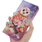 3D Painting Pattern Coloured Drawing Horizontal Flip TPU + PU Leather Case with Holder & Card Slots & Wallet For Huawei P30(Color Owl) - 5