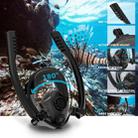 Water Sports Diving Equipment Full Dry Silicone Diving Mask Swimming Glasses for GoPro Hero11 Black / HERO10 Black / HERO9 Black /HERO8 / HERO7 /6 /5 /5 Session /4 Session /4 /3+ /3 /2 /1, Insta360 ONE R, DJI Osmo Action and Other Action Cameras, Size:S/M(White Blue) - 4