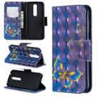 3D Colored Drawing Horizontal Flip Leather Case with Holder & Card Slots & Wallet For Nokia 4.2(Butterfly) - 1