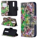 3D Colored Drawing Horizontal Flip Leather Case with Holder & Card Slots & Wallet For Nokia 4.2(Green Butterfly) - 1