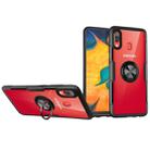 Transparent TPU Protective Case with 360 Degree Magnetic Rotation Holder For Galaxy A30(Black) - 1