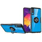 Transparent TPU Protective Case with 360 Degree Magnetic Rotation Holder For Galaxy A50(Black) - 1