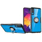 Transparent TPU Protective Case with 360 Degree Magnetic Rotation Holder For Galaxy A50(Silver+Black) - 1