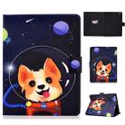 Colored Drawing Universal Voltage Craft Cloth TPU Protective Case, with Holder & Sleep / Wake-up Function & Card Slots & Anti-slip Strip for iPad 2 / 3 / 4(Dog) - 1