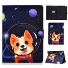 Colored Drawing Universal Voltage Craft Cloth TPU Protective Case, with Holder & Sleep / Wake-up Function & Card Slots & Anti-slip Strip for iPad 9.7 (2018) / 9.7 (2017) / air / air2(Dog) - 1