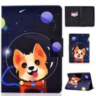 Colored Drawing Universal Voltage Craft Cloth TPU Protective Case, with Holder & Sleep / Wake-up Function & Card Slots & Anti-slip Strip for Amazon Kindle 2019(Dog) - 1