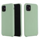 For iPhone 11 Pro Solid Color Liquid Silicone Shockproof Case (Mint Green) - 1