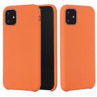 For iPhone 11 Pro Solid Color Liquid Silicone Shockproof Case (Melon Red) - 1