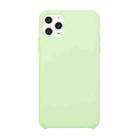 For iPhone 11 Solid Color Liquid Silicone Shockproof Case (Mint Green) - 1