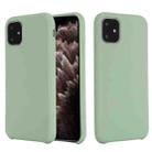 For iPhone 11 Pro Max Solid Color Liquid Silicone Shockproof Case (Mint Green) - 1