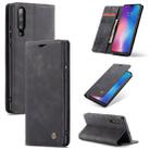 CaseMe-013 Multi-functional Retro Frosted Horizontal Flip Leather Case with Card Slot & Holder & Wallet For Xiaomi Mi 9(Black) - 1