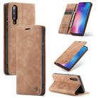 CaseMe-013 Multi-functional Retro Frosted Horizontal Flip Leather Case with Card Slot & Holder & Wallet For Xiaomi Mi 9(Brown) - 1