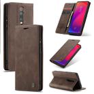 CaseMe-013 Multi-functional Retro Frosted Horizontal Flip Leather Case with Card Slot & Holder & Wallet For Xiaomi Mi 9T Pro / Redmi K20 Pro / Xiaomi Mi 9T / Redmi K20(Coffee) - 1