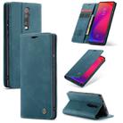 CaseMe-013 Multi-functional Retro Frosted Horizontal Flip Leather Case with Card Slot & Holder & Wallet For Xiaomi Mi 9T Pro / Redmi K20 Pro / Xiaomi Mi 9T / Redmi K20(Blue) - 1