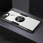 Scratchproof TPU + Acrylic Ring Bracket Protective Case For OPPO R15(Black) - 1
