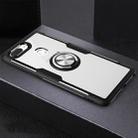 Scratchproof TPU + Acrylic Ring Bracket Protective Case For OPPO R15(Silver) - 1