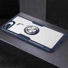 Scratchproof TPU + Acrylic Ring Bracket Protective Case For OPPO R15 Pro(Navy Blue) - 1