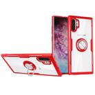 Scratchproof TPU + Acrylic Ring Bracket Protective Case For Galaxy Note 10+(Red) - 1