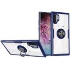 Scratchproof TPU + Acrylic Ring Bracket Protective Case For Galaxy Note 10+(Blue) - 1