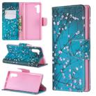 Colored Drawing Pattern Horizontal Flip Leather Case with Holder & Card Slots & Wallet(Plum Blossom) - 1