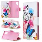 Colored Drawing Pattern Horizontal Flip Leather Case with Holder & Card Slots & Wallet(Two Butterflies) - 1