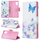Colored Drawing Pattern Horizontal Flip Leather Case with Holder & Card Slots & Wallet(Butterfly Love) - 1
