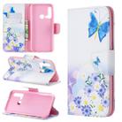 Colored Drawing Pattern Horizontal Flip Leather Case with Holder & Card Slots & Wallet For Huawei P20 lite (2019) / nova 5i (Butterfly Love) - 1