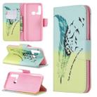 Colored Drawing Pattern Horizontal Flip Leather Case with Holder & Card Slots & Wallet For Huawei P20 lite (2019) / nova 5i (Feather Bird) - 1