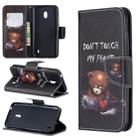 Colored Drawing Pattern Horizontal Flip Leather Case with Holder & Card Slots & Wallet For Nokia 2.2(Bear) - 1